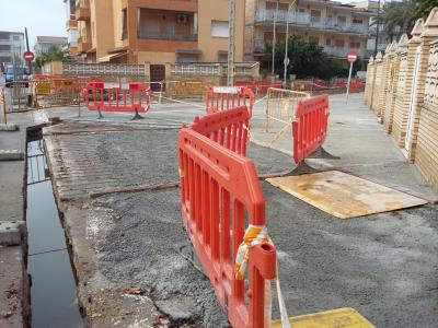 Obres a l'avinguda Països Catalans 4