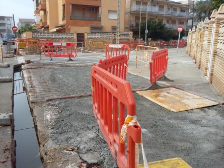 Obres a l'avinguda Països Catalans 4
