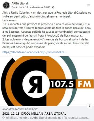 Arba Litoral comunicat a les xarxes socials 14 de desembre de 2021.jpg