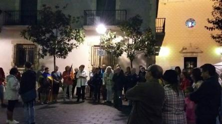 Concentració a la plaça de la Vila