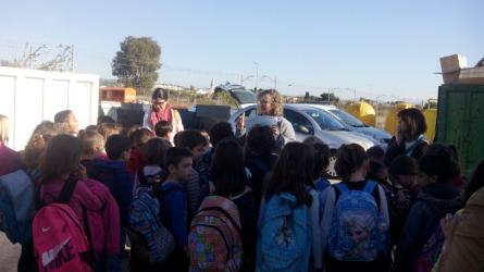 Taller a la Deixalleria municipal escolars Vora