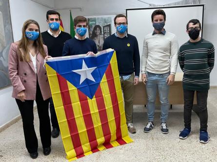 Marc Linares, tercer per l'esquerra, coordinador JNC Garraf