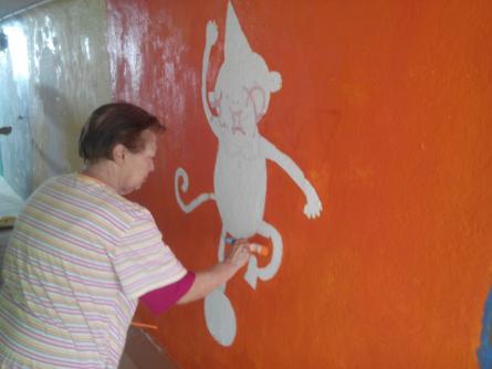 Mural pas soterrat