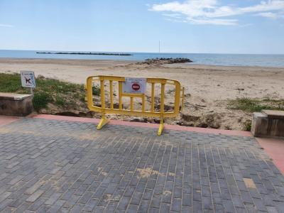 Tancament de les platges durant el confinament 2020