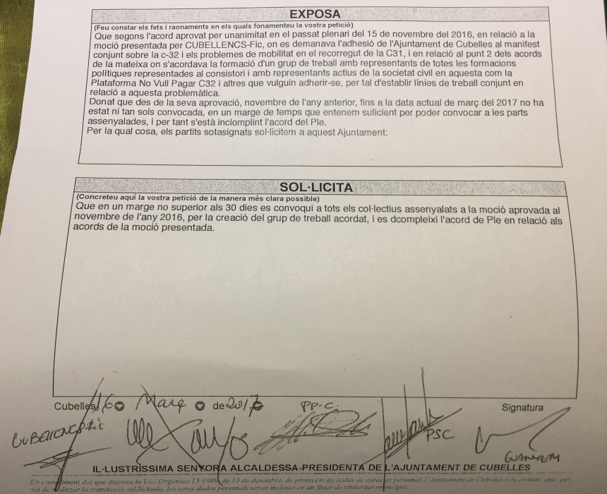 Instància oposició